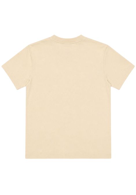 Cream cotton T-shirt for children MARCELO BURLON | JBTH011PANNA
